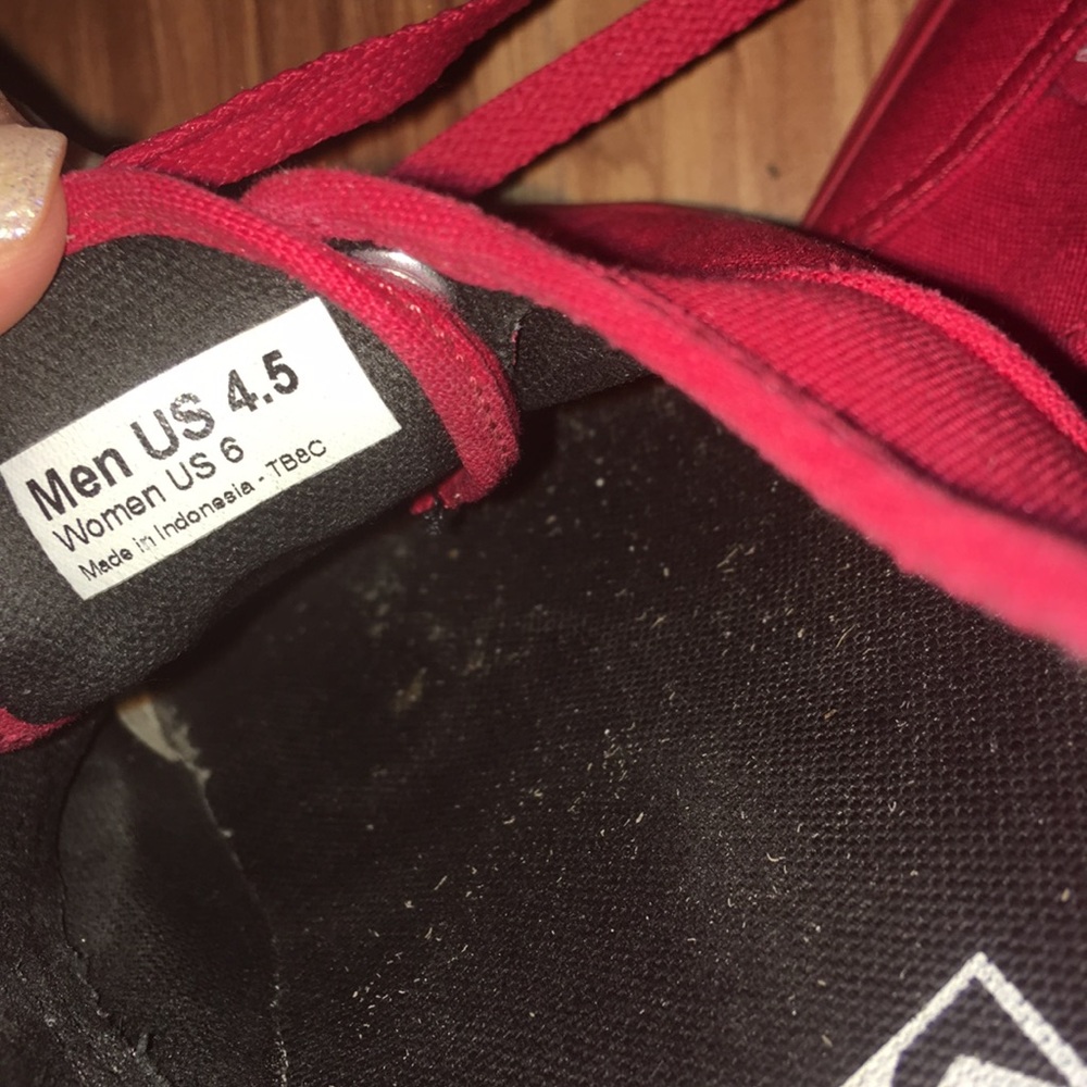 Red Vans, in great condition. - Picture 2 of 2